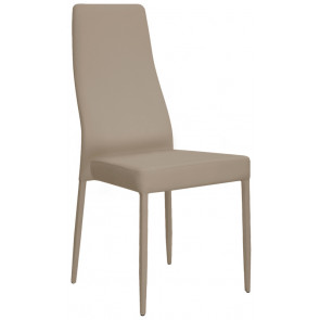Indoor armchair TESR Metal frame, synthetic leather covering Model 1485-F50 TAUPE