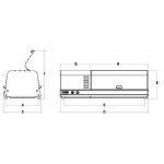 Refrigerated countertop display Model VISTA EASYCOLD 100 Power watt 150