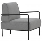 Indoor armchair TESR Powder coated metal frame, fabric or synthetic leather covering. Model 1520-S8V