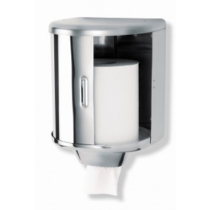Paper dispenser in industrial roll MDC Stainless Steel Polished vandal-proof suitable for common bathrooms Capacity: about 600 wipes Model DT0303C