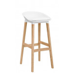 Indoor stool TESR Wood frame, polypropylene shell, synthetic leather pad Model 1500-K32