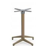 Outdoor base TESR Base in polypropylene with fiberglass, aluminium column, stackable frame with adjustable feet. Model 185-F4