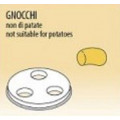 Mould gnocchi not for potatoes 12 mm for fresh pasta machine model MPF8