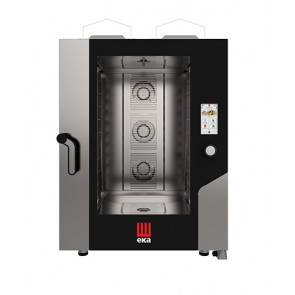 Gas combi convection oven with steam with TOUCH SCR Model MKF1064GTS Capacity: N° 10 trays (600x400 mm) Electric power Kw 0,6 Thermal capacity Kw 18