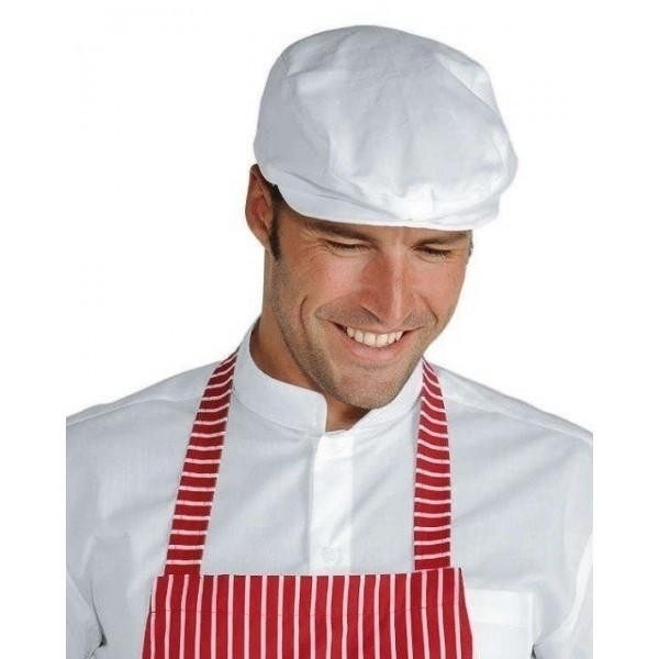 Flat cap, IC 100% cotton White Model 080000