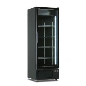 Static-fan assisted multideck cooler. Positive temperature Model MILANO 630 BLK 1 glass door