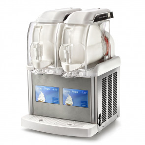 Machine for soft ice cream, frozen yogurt, cold coffee cream, sorbet or granita SM 2 tanks Model GT TOUCH 2