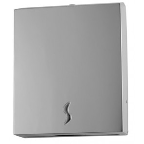 Hand towel dispenser (400 sheets) BRIGHT AISI 430 STAINLESS STEEL C or Z folded MDL - Model BRINOX 105016