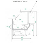 Refrigerated meat and deli counter Model SAMA150L