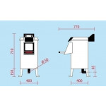 Mussel washer Model LCN10M capacity 10 Kg Hourly production kg/h 120