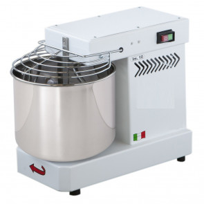 Spiral mixer with fixed head Fg Model IM10 Dough per batch 10 Kg Hourly production 30 Kg White