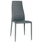 Stackable indoor chair TESR Metal frame Synthetic leather covering Model 948-F503