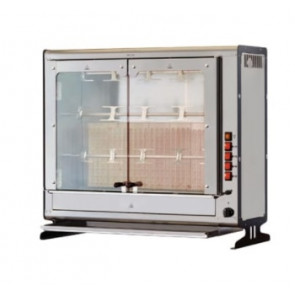 Gas vertical rotisserie ENG Model ELBA16PG Capacity N.16 Chickens N.4 stainless steel tubular spits 12 x 12 mm