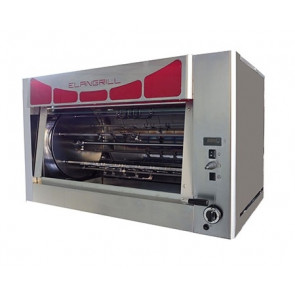Gas planetary rotisserie ENG Model DELTA30P Capacity N. 30 Chickens N. 6 stainless steel tubular spits 12 x 12 mm, 910 mm