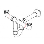 Wall mounted self closing tap without extension, flow time 8 ± 12 MNL Model ARES004