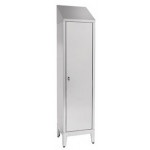 Brooms locker for pulls water made of stainless steel 304 IXP n.1 hinged door Model S5069605