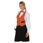Unisex Garcon apron 100% Polyester black and orange Model 037011