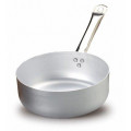 Low-level aluminium casserole with a handle for induction kitchens Thickness 3 cm Dimensions ø cm. 24 x 9h Induction surface ø cm. 18 Capacity' lt. 4,1 Model 290-524