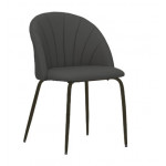Indoor chair TESRPowder coated metal frame, padded seat and backrest, synthetic leather covering, adjustable feet Model 467-DC92B