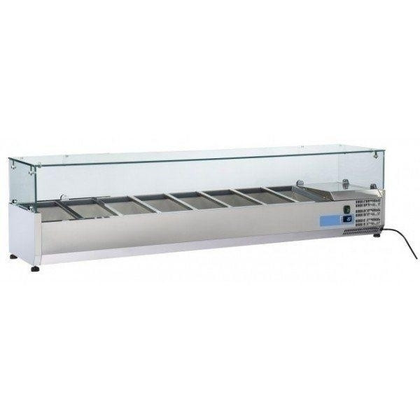 Refrigerated ingredients display case Model VRX18/38 stainless steel Compatible with containers 8 x GN1/3