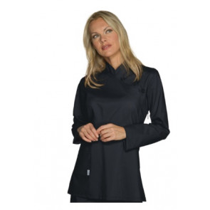 Woman Taipei blouse LONG SLEEVE 65% Polyester 35% Cotton Black available in different sizes Model 002401