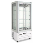 Pastry display four glass sides no frost Iin stainless steel Model VICTORIA85NFNWHITE