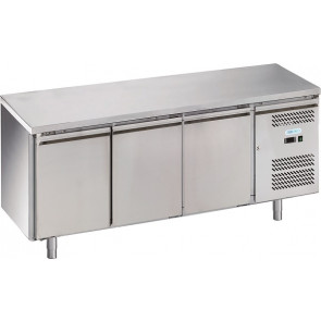 Refrigerated pastry counter three doors Stainless steel INOX AISI 201 ForCold Model G-PA3100TN-FC ventilated 60/40