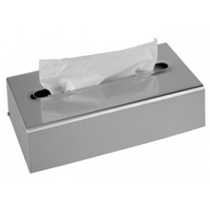 Rectangular tissue holder MDL Polished or satin 430 stainless steel  , Model  BRINOX 105051