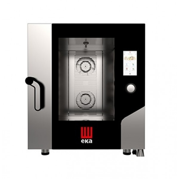 Electric combi convection oven with steam and boiler and TOUCH SCR Model MKF711VTS Capacity: N° 7 trays / grids 1/1 G Electric power Kw 15