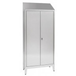 Storage cabinet made of stainless steel 304 IXP n.2 hinged doors Model S5069405