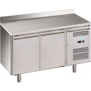 Refrigerated pastry counter two doors Stainless steel INOX AISI 201 ForCold Model G-PA2200TN-FC ventilated 60/40