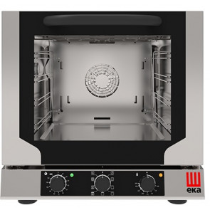 Multifunction electric convection oven for gastronomy, bakery and pastry Model EKF423NM Capacity 4 trays cm 42,9x 34,5 Power Kw 2,6 Drop down door