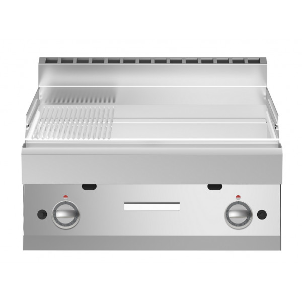 Gas fry top Chromed 2/3 smooth 1/3 striped plate MDLR Model F7070FTGCLRT