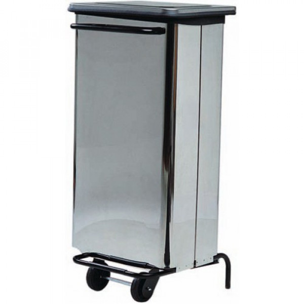Rectangular waste bin with wheels Model AV4652