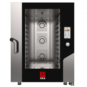 Electric convection oven with TOUCH SCREEN controls with direct steam Model MKF1064TS Capacity n.10 trays cm 60x40 Power Kw 17