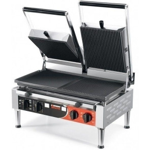 Electric panini grill Model PD POWER double Lower surface Smooth-Striped Upper surface Striped-Striped Power Watt 4500