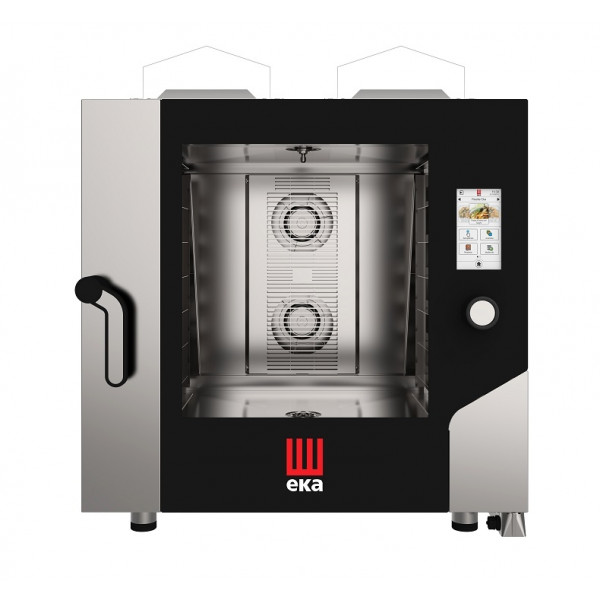 Gas combi convection oven with steam with TOUCH SCREEN controls Model MKF664GTS Capacity n.6 trays cm 60x 40 0,4 (kW) Thermal power 13 (kW)
