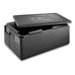 Isothermal container with lid in polypropylene for gastronorm trays of GN 1/1 H 200 Model KRB200PG