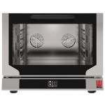 Electric digital convection oven with humidification Model EKF411.3NT Capacity n.4 trays/grids GN 1/1 cm 53 x 32,5 Power Kw 5,2 Drop down door