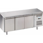 Refrigerated pastry counter three doors Stainless steel INOX AISI 201 ForCold Model G-PA3100TN-FC ventilated 60/40