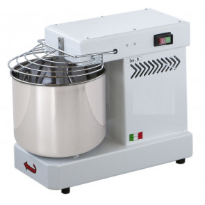 Spiral mixer with fixed head Fg Model IM8 Dough per batch 8 Kg Hourly production 24 Kg White