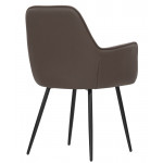 Indoor armchair TESR Powder coated metal frame, synthetic leather or fabric covering Model 1954-E14