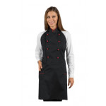 Unisex ASSUAN apron 65% Polyester 35% Cotton Black and red Model 037307