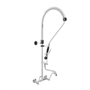 Two holes pre-rinse unit wall mounted - swinging spout in the middle of the tube MNL Model R0102010250
