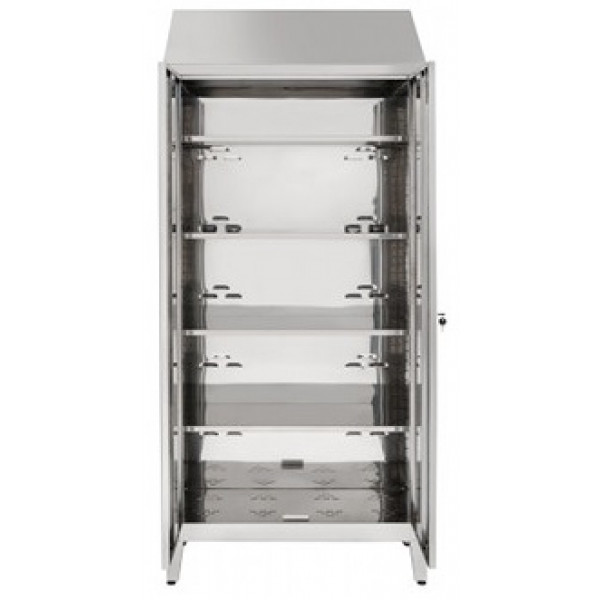 Storage cabinet made of stainless steel 304 IXP n.2 hinged doors Model S5069405