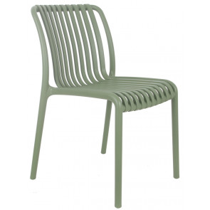 Stackable outdoor chair TESR Polypropylene frame Model 073-ZL76 Light green