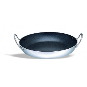 Padella\Paellera in Alluminio antiaderente con manico in acciaio inox Modello 243-0