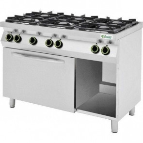Gas range Natural gas Model CC76GFG 6 burners with gas oven GN1/1