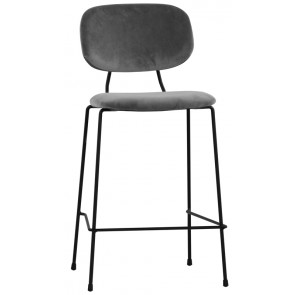 Indoor stool TESR Powder coated metal frame Velvet covering Model 1868-FR07 DIFFERENT COLOURS