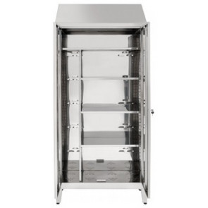 Brooms locker made of stainless steel 304 IXP n.2 hinged doors Model S5069602